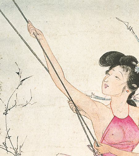 阜阳-胡也佛的仕女画和最知名的金瓶梅秘戏图